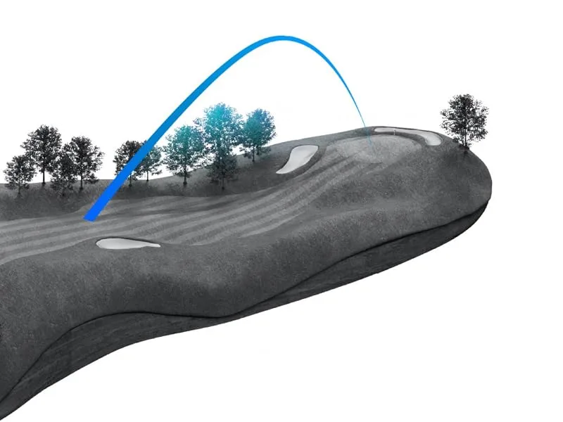 TaylorMade SiM 2 Max Wedge Mens Right Graphite Stiff 49.0 Degrees - Launch higher and farther