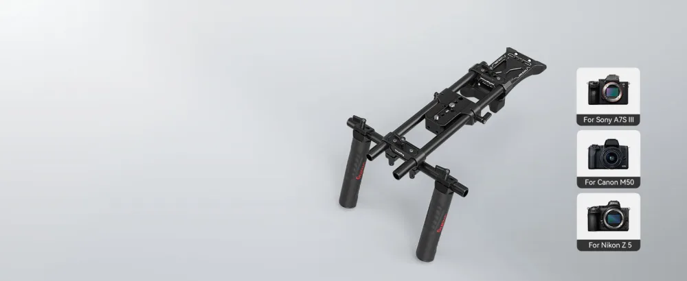 SMALLRIG Universal Basic Camera Shoulder Mount Kit for DSLR, Mirrorless, and Small Camera Shoulder Rig - 2896 - 2896