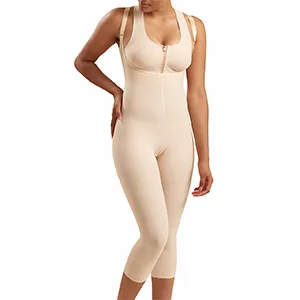 MARENA Recovery Mid-Calf-Length Girdle High-Back, Stage 2 (Pull on), M, Black Black Medium - marena