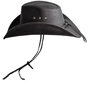 Hollywood Leather Cowboy Hat  Handcrafted 100% Fine Leather Hat by American Hat Makers  Breathable, System, Brown Brown Large - Leather Hat , leather cowboy hat for women, black faux leather cowboy hat, mens black cowboy hats