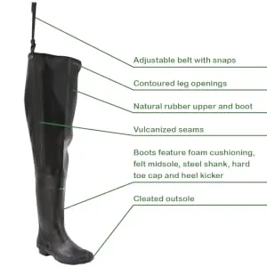 FROGG TOGGS Men's Classic Ii Hip Boot, Cleated and Felt Options Available Wading Felt, Size 9 Brown - Class hip wader callout