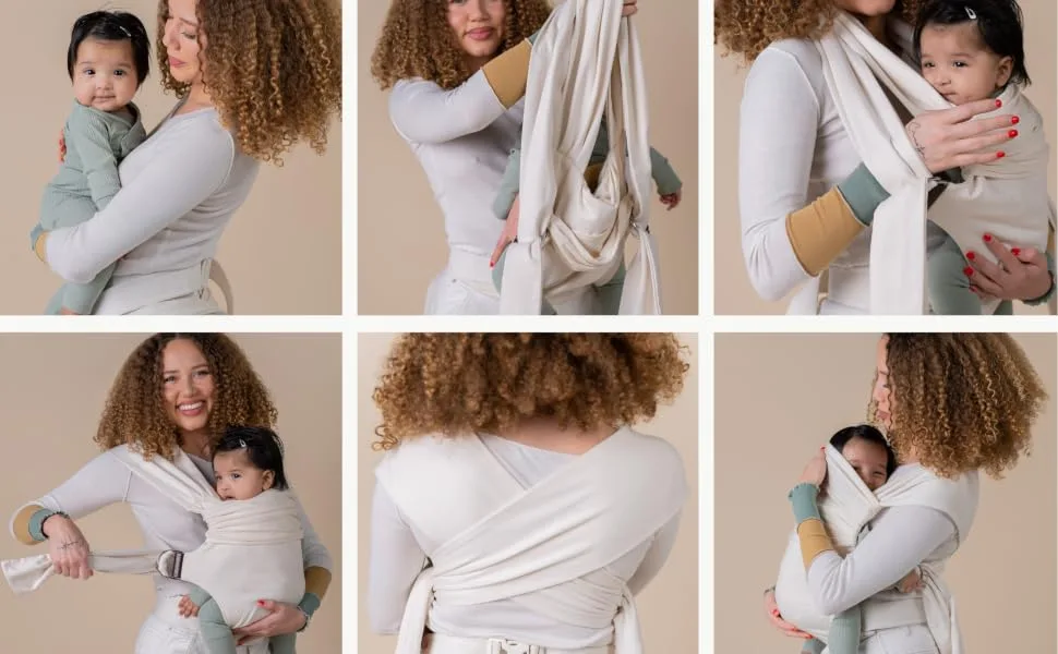 Lalabu Simple Wrap | Baby Carrier | Baby wrap | Babywearing (Clay) - simple wrap tutorial