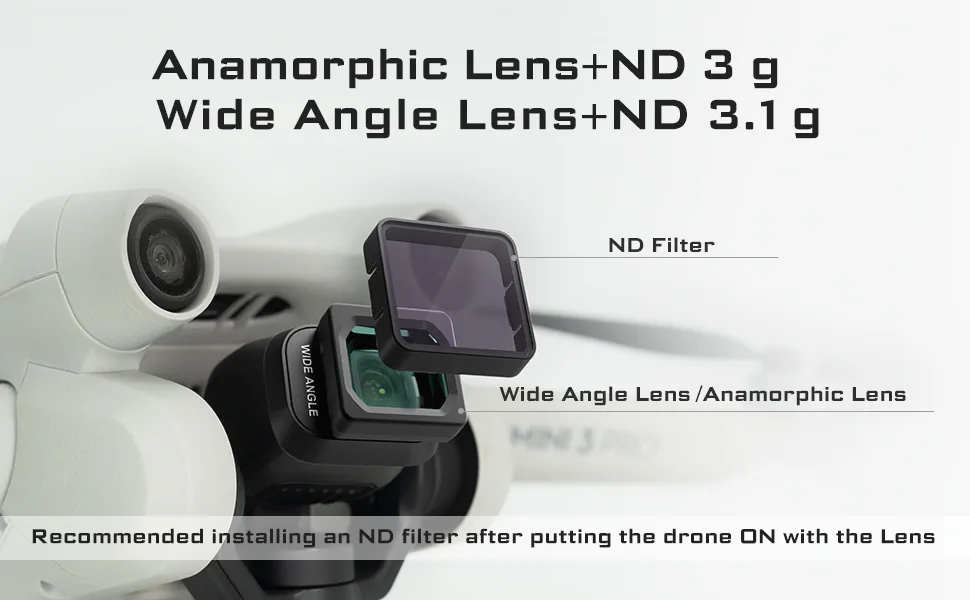 Freewell ND Compatible Wide Angle, Anamorphic Lens for Mini 3 Pro - product information 11