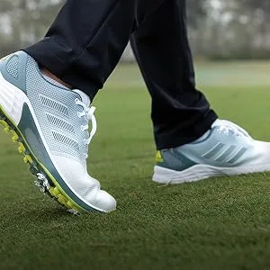 adidas Men's ZG21 Golf Shoe 9.5 White/Silver/Silver - 300x300 square 2