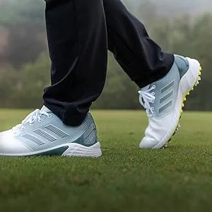 adidas Men's ZG21 Golf Shoe 9.5 White/Silver/Silver - Boost Technology