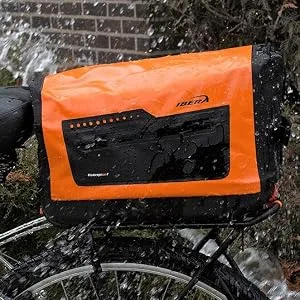 Ibera Bike Trunk Bag - PakRak Clip-On Quick-Release Waterproof Bicycle Commuter Bag Black - product information 22