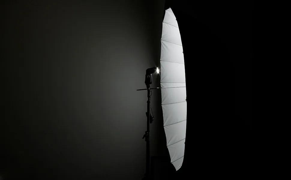 Westcott 43" Deep Umbrella with White Interior - westcott deep umbrellas white silver interior precise direct lighting