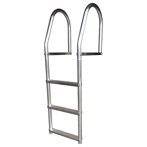 Dock Edge ECO Weld Free Fixed Dock Ladder 3 Steps Aluminum - ladder