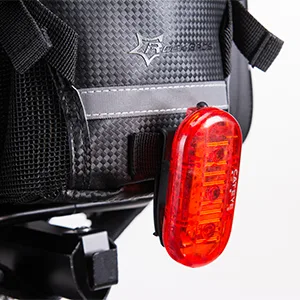 ROCKBROS Bike Rack Bag Trunk Bag Waterproof Carbon Leather Bicycle Rear Seat Cargo Bag Rear Pack Trunk Pannier Handbag - light strap