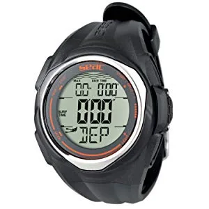 Seac Partner, wrist-mount freediving computer, black, one size - seac partner, freediving, dive computer, apnea, spearfishing