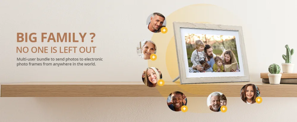 Dragon Touch Digital Picture Frame WiFi 10 inch IPS Touch Screen HD Display, 16GB Storage, Auto-Rotate, Share Photos via App, Email, Cloud - Classic 10 White - product information 6