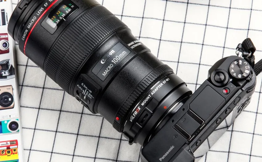 VILTROX EF-M1 Auto Focus Lens Mount Adapter for Canon EOS EF/EF-S Lens to M4/3 MFT Olympus Panasonic Camera GH4 GH5 GF6 GX7 E-M5 E-M10II E-PL5 - EFM1