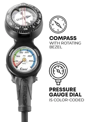 Cressi Console CP2 (imperial) - dive console, cressi dive console, pressure gauge, dive compass, cressi gear