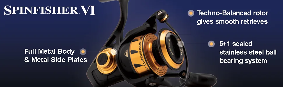 Penn Spinfisher VI Spinning Fishing Reel 3500 Spinfisher Vi - Spec1