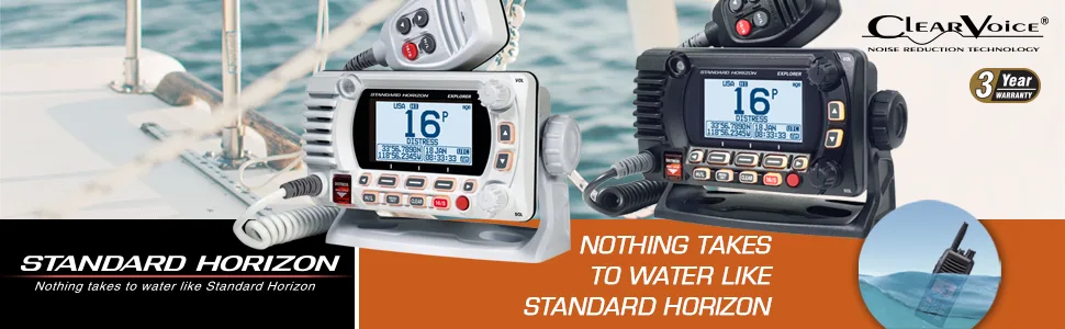 Two Way Radios,Marine Application - GX1800G Series VHF, Basic, w/GPS, White, Black, Standard Horizon