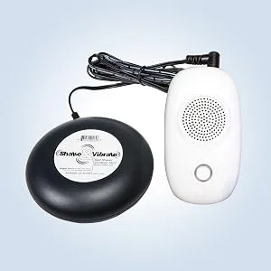 DryBuddyFLEX 3 Wireless Bedwetting Alarm System with Magnetic Sensor & Remote. New 3rd Gen. Long-Range True Wireless with Magnetic Sensor & Remote. Most Convenient, Feature-Rich & Effective. - Bed Shaker with Very Strong Vibrations (Optional).