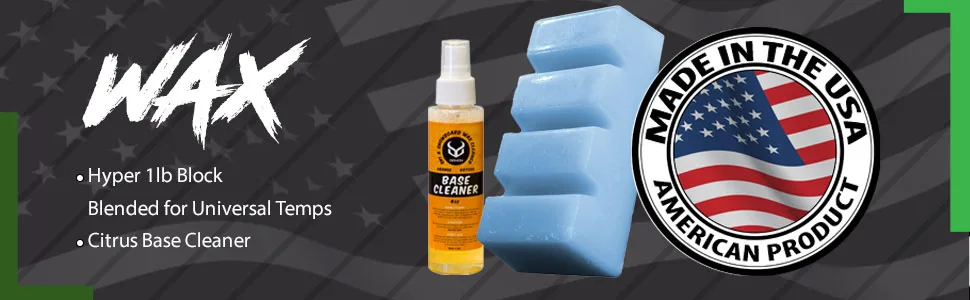 Demon Hyper Speed Ski & Snowboard Tune Kit with Iron, 1lb Wax Block & Base Cleaner - ski and snowboard tune kit wax kit