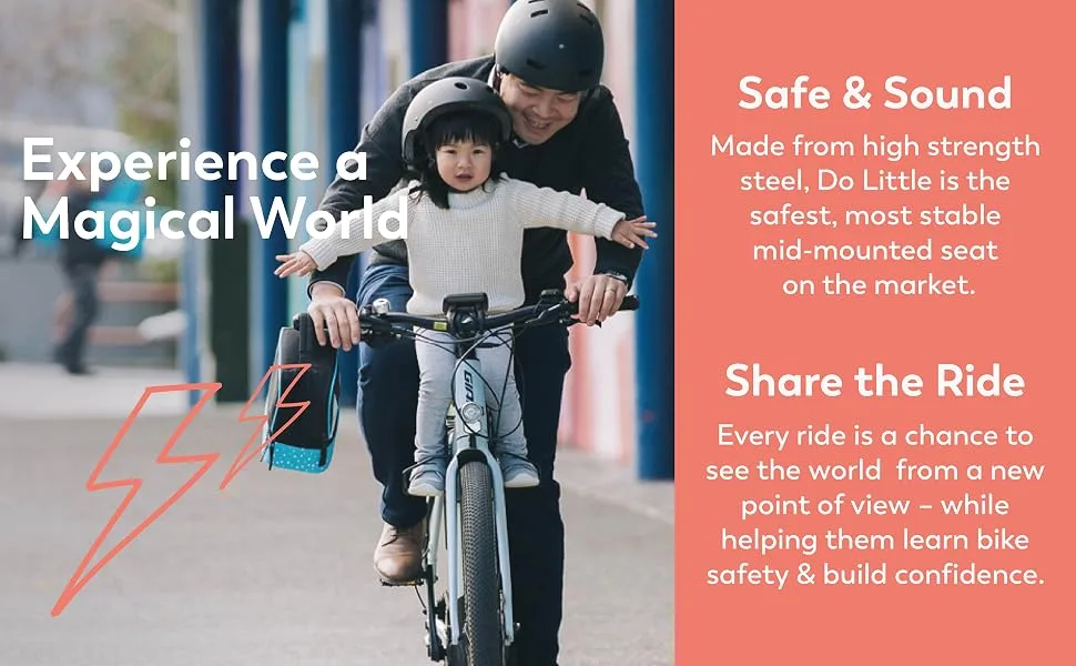 DO LITTLE Front-Mounted Kids Bike Seat for Active Riding Biggie (for Ebikes & Larger Frames) - Do Little
