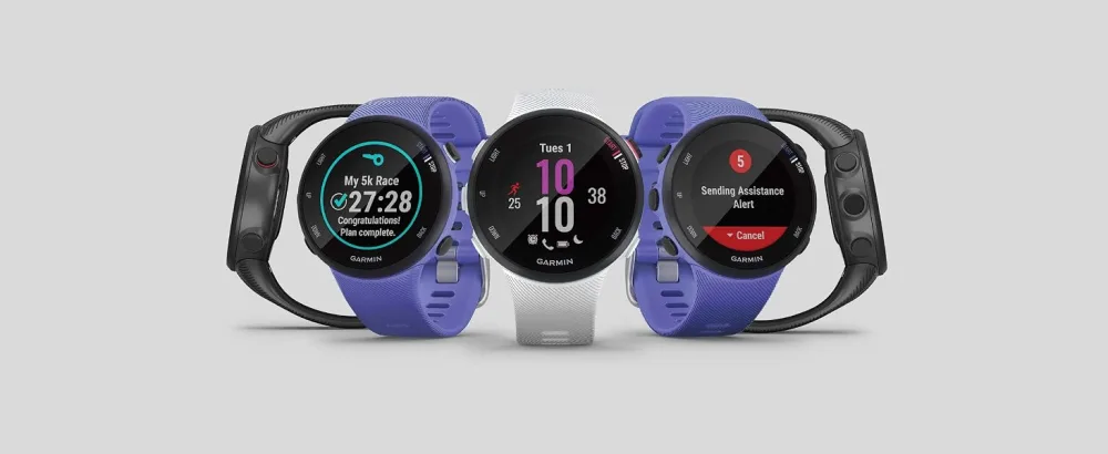 Garmin Forerunner 45S, 39mm Easy-to-use GPS Running Watch with Coach Free Training Plan Support, White White 45s Watch - Garmin Forerunner 45S