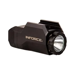 Inforce WILD1 Pistol Mounted Light 500 Lumens White Light, Black Body - Inforce Wild 1 Pistol Light