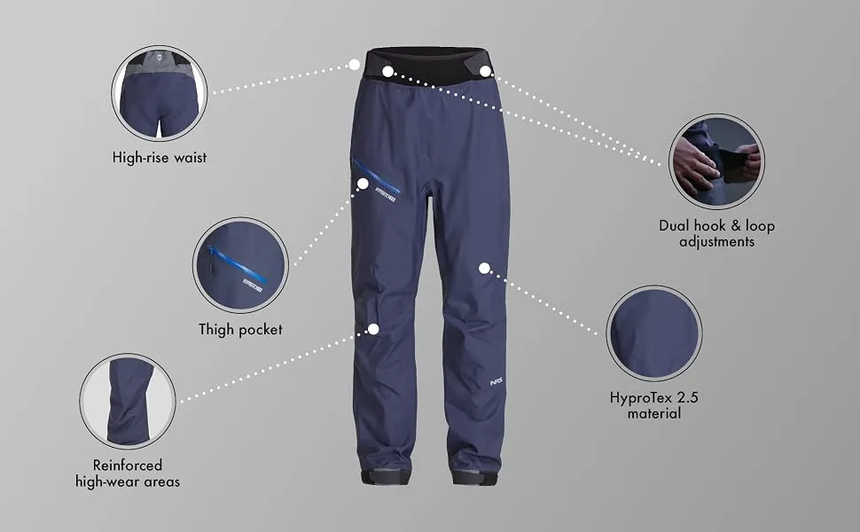 NRS Men's Endurance Paddling Pants Black Medium - NRS Men