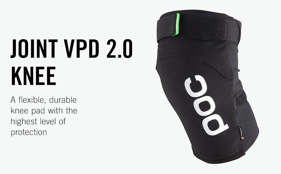 POC, Joint VPD 2.0 Knee Pads, Mountain Biking Armor for Men and Women Large Uranium Black - Joint VPD 2.0 Knee; A flexible, durable knee pad with the highest level of protection