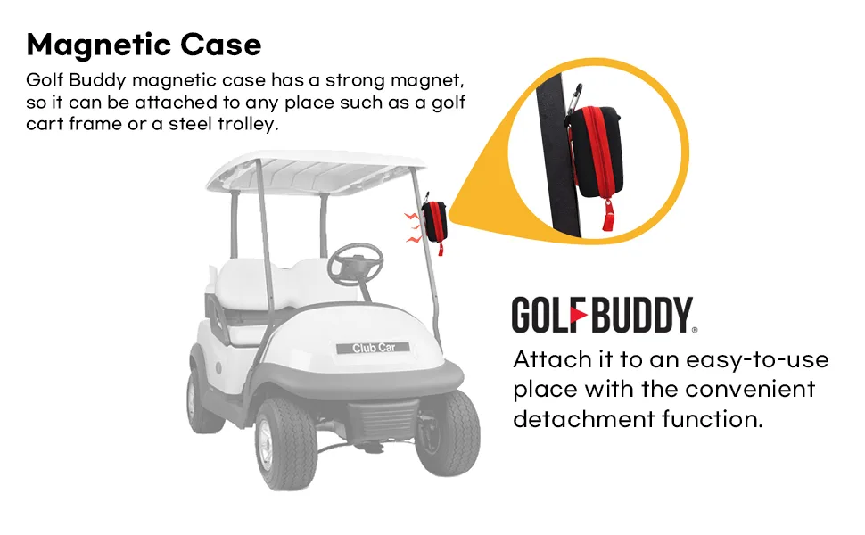Golf Buddy Laser Lite Rangefinder with Magnetic Case, Compensated Slope, Golf Distance Range Finder, Fast & Accurate Measurement with Vibration Alert, 3 Targeting Mode, 6X Magnification - A Strong Magnetic Case Included
