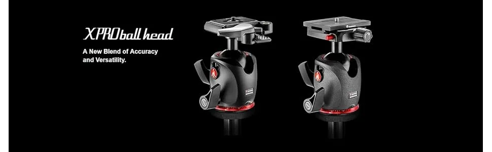 Manfrotto XPRO Ball Head with 200PL Quick Release Plate, High Precision, Compatible with Photography Equipment, for Camera Tripod, for Content Creation XPRO Ball Head with 200PL Plate - product information 1
