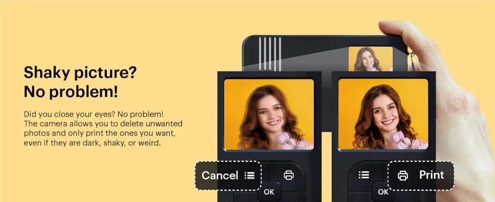 KODAK Mini Shot 2 Retro 4PASS 2-in-1 Instant Digital Camera and Photo Printer (2.1x3.4) + 68 Sheets Gift Bundle, Yellow Printer + 68 Sheets + Accessories Yellow - kodak mini shot 2 instant camera and photo printer