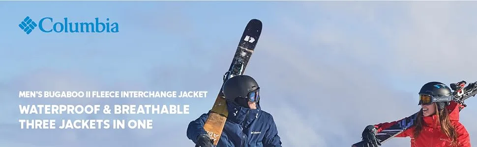 Columbia mens Bugaboo Ii Fleece Interchange Jacket Black X-Large Tall - Columbia Men