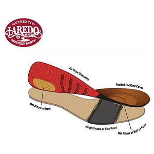 Laredo Men's McComb Round Toe Cowboy Boots Western 10.5 X-Wide Black - hinged cushion insole