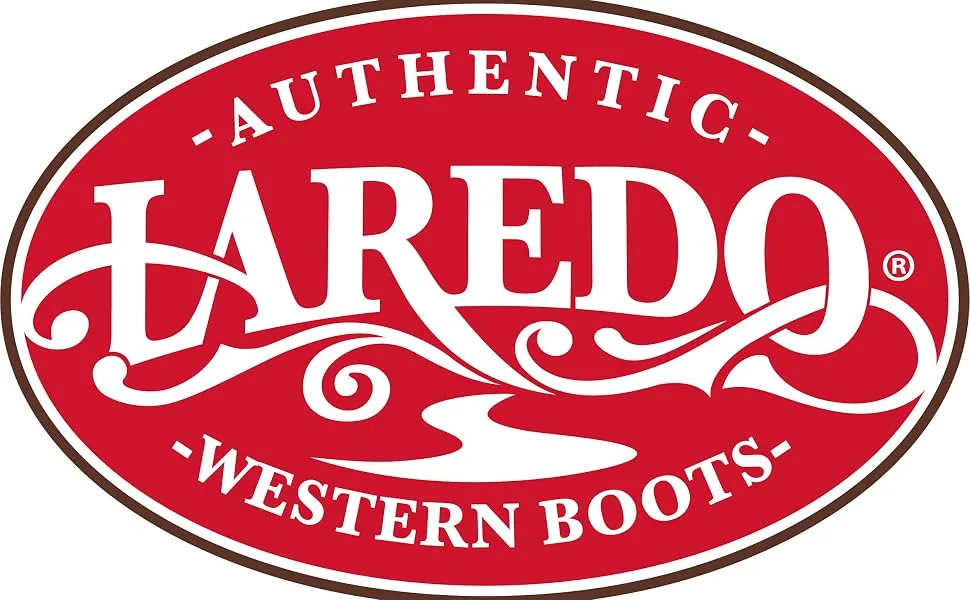Laredo Men's McComb Round Toe Cowboy Boots Western 10.5 X-Wide Black - laredo branding