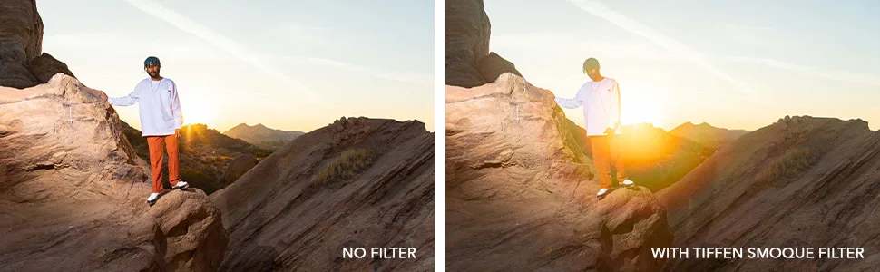 Tiffen 82SMQ2 82mm Smoque 2 Filter - before and after