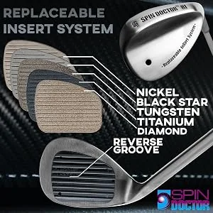 Spin Doctor RI Wedge Set -New -Spin It Like The Pros Right Steel Regular - replaceable Insert system