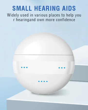 Hearing Aids, Rechargeable Hearing Aids for Seniors & Adults with Volume Control, Small Completely-in-Canal Digital Hearing Amplifier, Assist Devices with Charging Box,White&Black - Hearing Aids