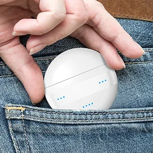 Hearing Aids, Rechargeable Hearing Aids for Seniors & Adults with Volume Control, Small Completely-in-Canal Digital Hearing Amplifier, Assist Devices with Charging Box,White&Black - Portable hearing aids