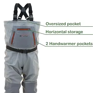 Frogg Toggs Hellbender Breathable Stockingfoot Chest Wader, Stout X-Large - Secure Storage product callout