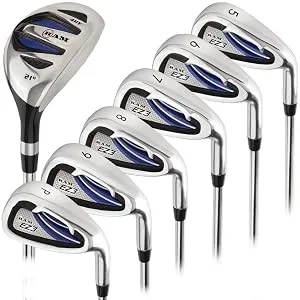 Ram Golf EZ3 Mens Right Hand Iron Set 5-6-7-8-9-PW - Free Hybrid Included Right Steel Regular Standard Length - product information 2