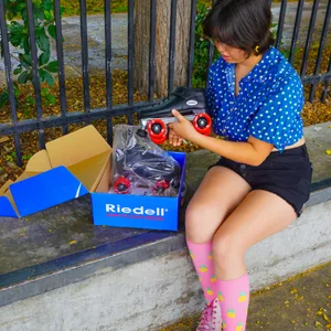 Riedell Skates - Dart - Quad Roller Speed Skates Black 10 - product information 4