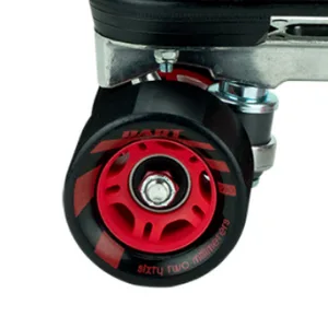 Riedell Skates - Dart Pixel - Quad Roller Speed Skate Black & Red 14 - skates rollerskates outdoor roller rollar patines adult toddler girls womens quad roll outside