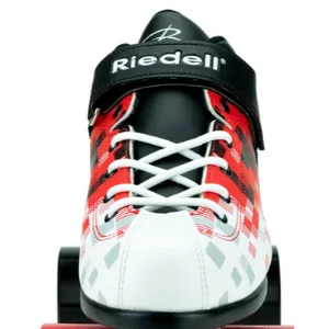 Riedell Skates - Dart Pixel - Quad Roller Speed Skate Black & Red 14 - skates rollerskates outdoor roller rollar patines adult toddler girls womens quad roll outside