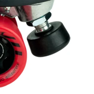 Riedell Skates - Dart Pixel - Quad Roller Speed Skate Black & Red 14 - skates rollerskates outdoor roller rollar patines adult toddler girls womens quad roll outside