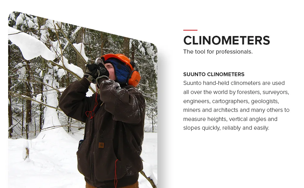 SUUNTO PM-5 Clinometer: Accurately measure heights, vertical angles and slopes Percent/Degree Scales - Suunto Clinometer