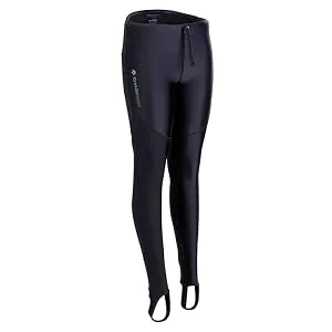 Sharkskin Men's High-Waisted Chillproof Wetsuit Long Pants for Diving/Water Sports, Black Large - long pants