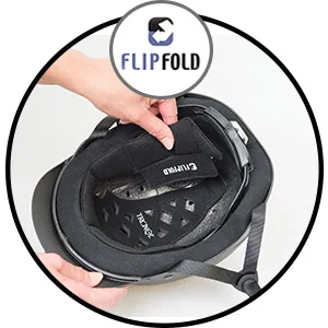 Troxel ES Horseback Riding Helmet Medium Black - FlipFold