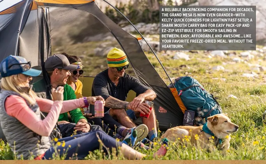 Kelty Grand Mesa Backpacking Tent (2020 Update) 2 Person - Grand Mesa Tent