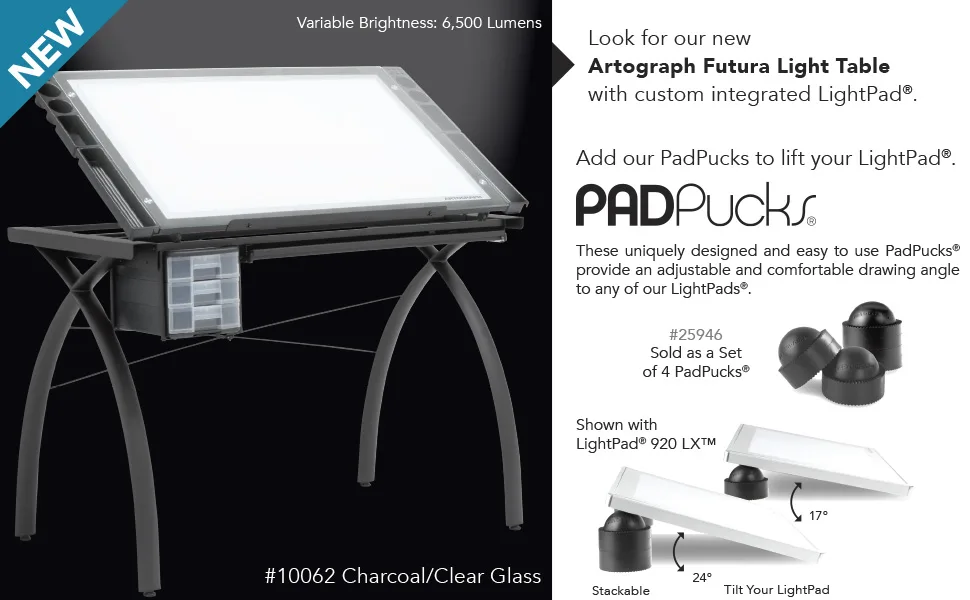 Artograph LightPad 930 LX - 12" x 9" Thin, Dimmable LED Light Box for Tracing, Drawing 9 x 12 Inches - product information 4