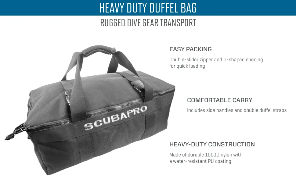 Scubapro Heavy Duty Duffle Bag - SCUBAPRO Heavy Duty Duffel