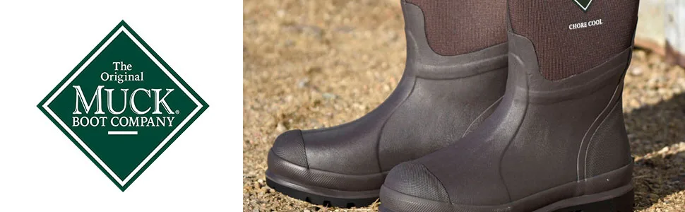 Muck Boot Men's Chore Cool Hi Work Boot Rain 12 Brown - boots waterproof brand quality durable