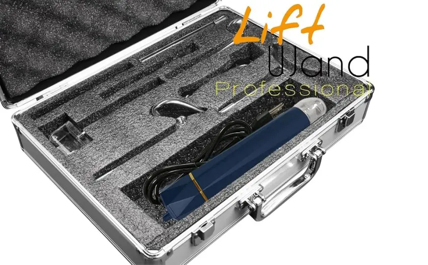 Lift Wand Professional High Frequency Includes 7 Electrodes, and Aluminum Case, Anti Aging Device, Diminish Wrinkles, Scars, Dark Circles, Breakthrough Device for Beauty - High Frequency Pro